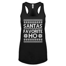 Racerback Santas Favorite Ho Womens Tank Top