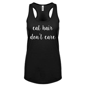 Racerback Cat Hair Don't Care Womens Tank Top