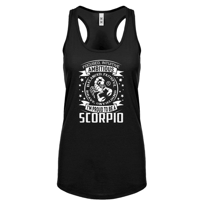 Scorpio Astrology Zodiac Sign Womens Racerback Tank Top