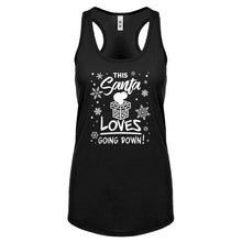 This Santa Loves Going Down Womens Racerback Tank Top