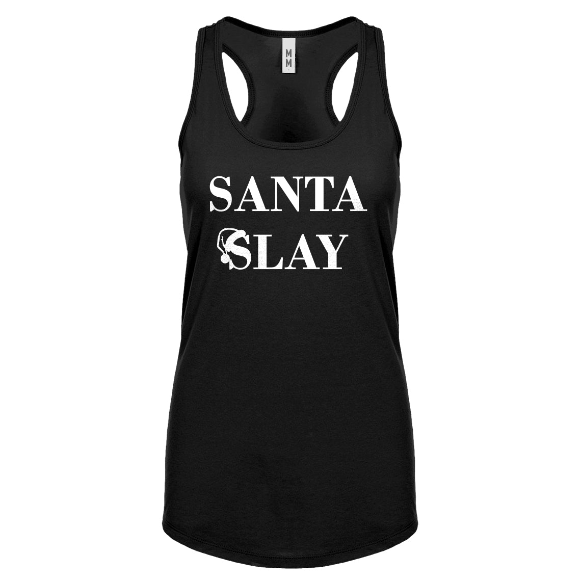 Santa Slay Womens Racerback Tank Top