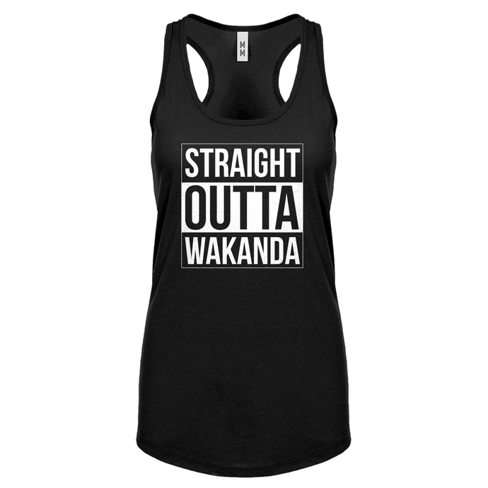 Racerback Straight Outta Wakanda Womens Tank Top