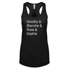 Racerback Golden Names Womens Tank Top