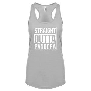 Racerback Straight Outta Pandora Womens Tank Top