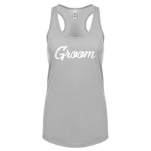 Racerback Groom Womens Tank Top