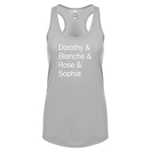 Racerback Golden Names Womens Tank Top