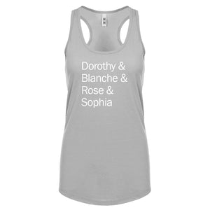 Racerback Golden Names Womens Tank Top