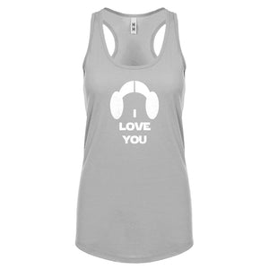 Racerback I Love You Womens Tank Top