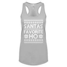 Racerback Santas Favorite Ho Womens Tank Top