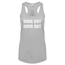 Suns Out Guns Out Womens Racerback Tank Top