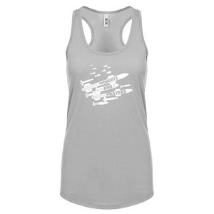 Racerback Thoughts and Prayers Womens Tank Top