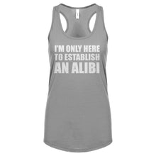 Here to Establish and Alibi Womens Racerback Tank Top