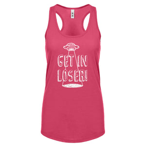 Racerback Get in Loser Womens Tank Top