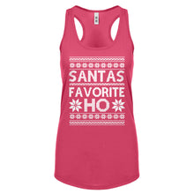 Racerback Santas Favorite Ho Womens Tank Top