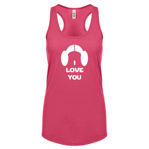 Racerback I Love You Womens Tank Top