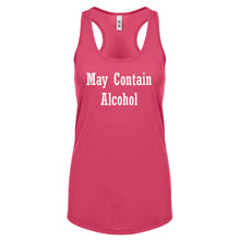 May Contain Alcohol Womens Racerback Tank Top