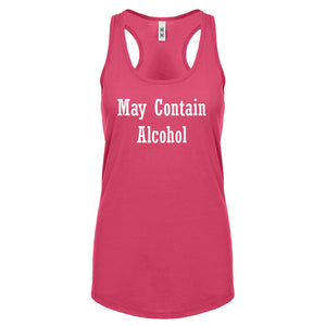 May Contain Alcohol Womens Racerback Tank Top