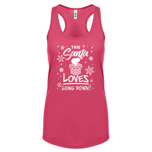 This Santa Loves Going Down Womens Racerback Tank Top