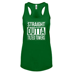 Racerback Straight Outta Tilted Towers Womens Tank Top