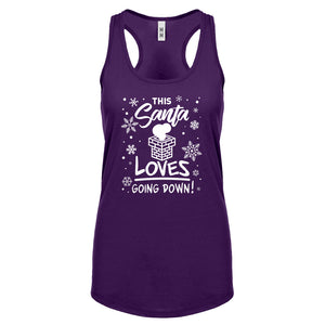 This Santa Loves Going Down Womens Racerback Tank Top