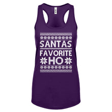 Racerback Santas Favorite Ho Womens Tank Top