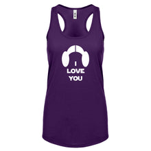 Racerback I Love You Womens Tank Top