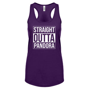 Racerback Straight Outta Pandora Womens Tank Top