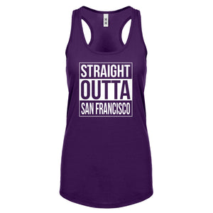 Straight Outta San Francisco Womens Racerback Tank Top