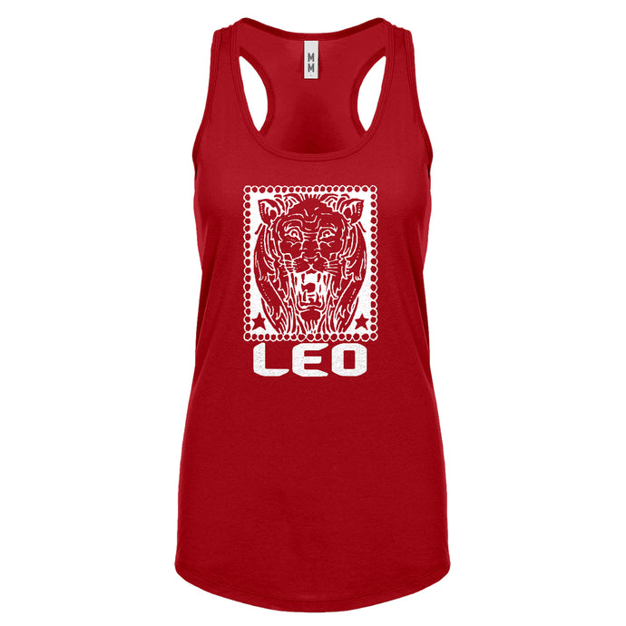 Racerback Leo Zodiac Astrology Womens Tank Top