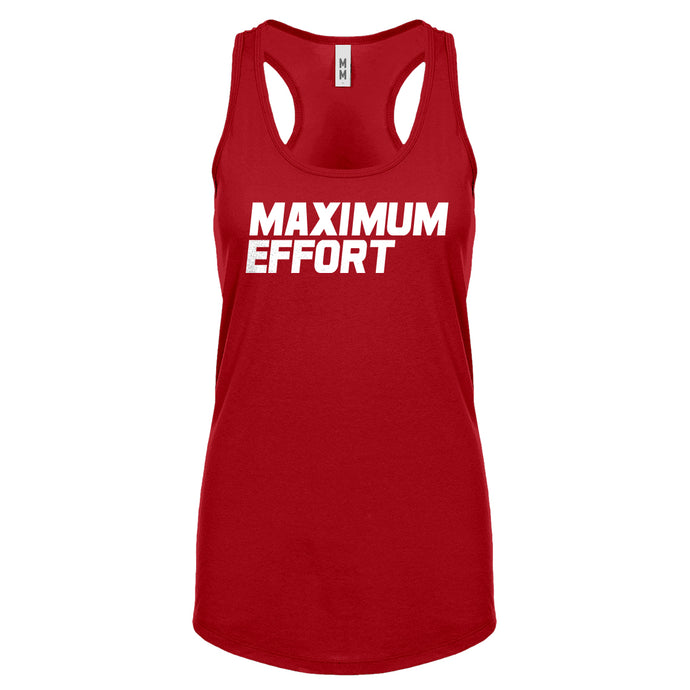 Racerback Maximum Effort Womens Tank Top