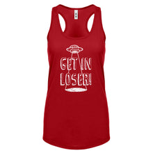 Racerback Get in Loser Womens Tank Top