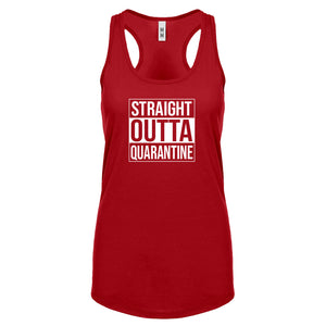 Straight Outta Quarantine Womens Racerback Tank Top