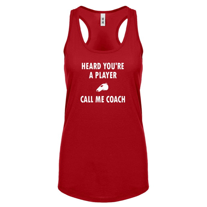 Racerback Call me Coach Womens Tank Top