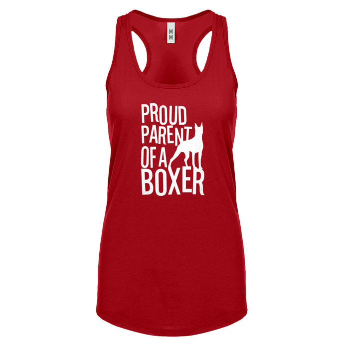 Racerback Proud Boxer Parent Womens Tank Top