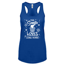 This Santa Loves Going Down Womens Racerback Tank Top