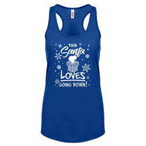 This Santa Loves Going Down Womens Racerback Tank Top