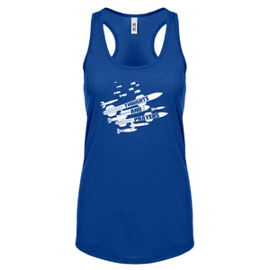 Racerback Thoughts and Prayers Womens Tank Top