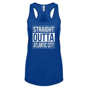 Straight Outta Atlantic City Womens Racerback Tank Top