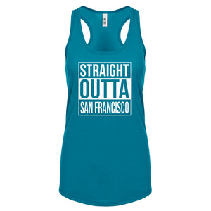 Straight Outta San Francisco Womens Racerback Tank Top