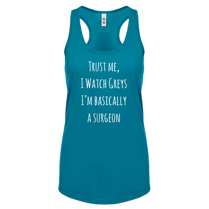 Racerback Trust Me, I Watch Greys Womens Tank Top