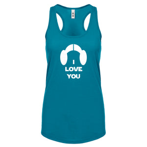 Racerback I Love You Womens Tank Top