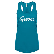 Racerback Groom Womens Tank Top