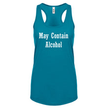 May Contain Alcohol Womens Racerback Tank Top