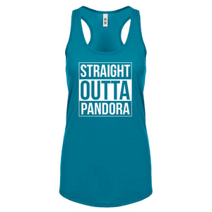 Racerback Straight Outta Pandora Womens Tank Top