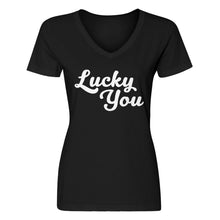 Womens Lucky You V-Neck T-shirt