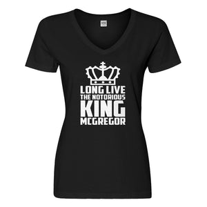 Womens Long Live the King Vneck T-shirt