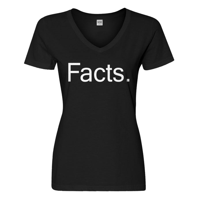 Womens Facts. Vneck T-shirt