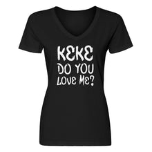 Womens Keke Do you Love me? V-Neck T-shirt