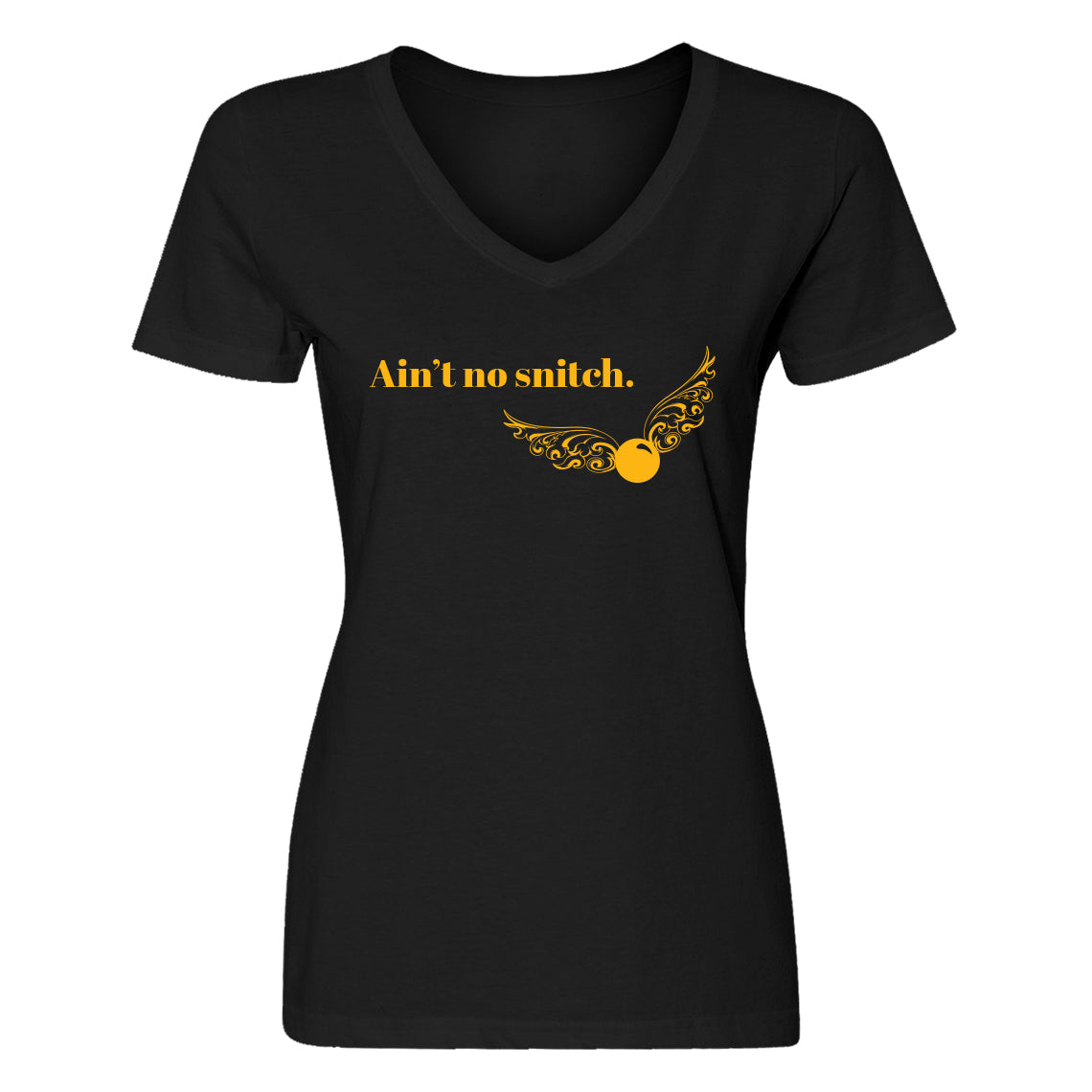 Womens Ain't No Snitch Vneck T-shirt