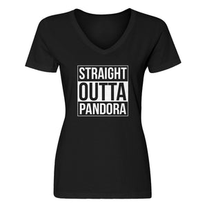 Womens Straight Outta Pandora Vneck T-shirt